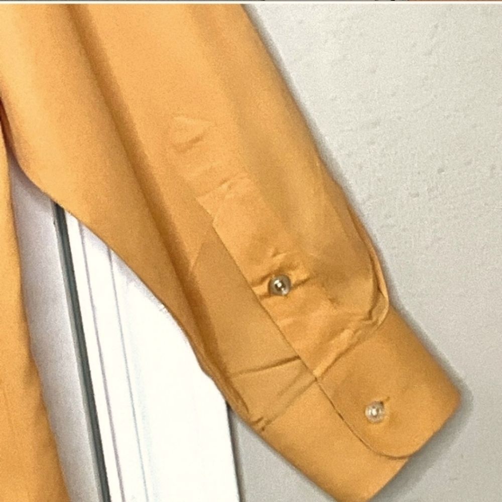 Burberry Men's Orange Dress Shirt - Picture 7 of 9